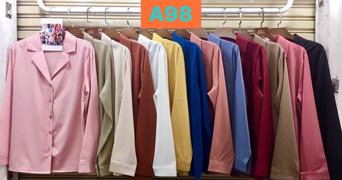 Women Casual Collar Down Formal Shirts